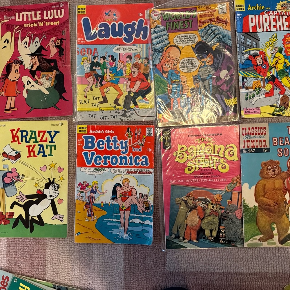 Tarzan of the Apes Disney Daffy Duck Batman Comic Book Collection -Vintage